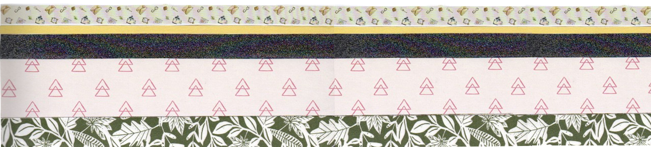 bandes de papier et making tapes horizontale : scraportfolio