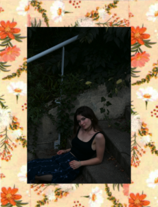 Photographie avec cadre à fleur making tape